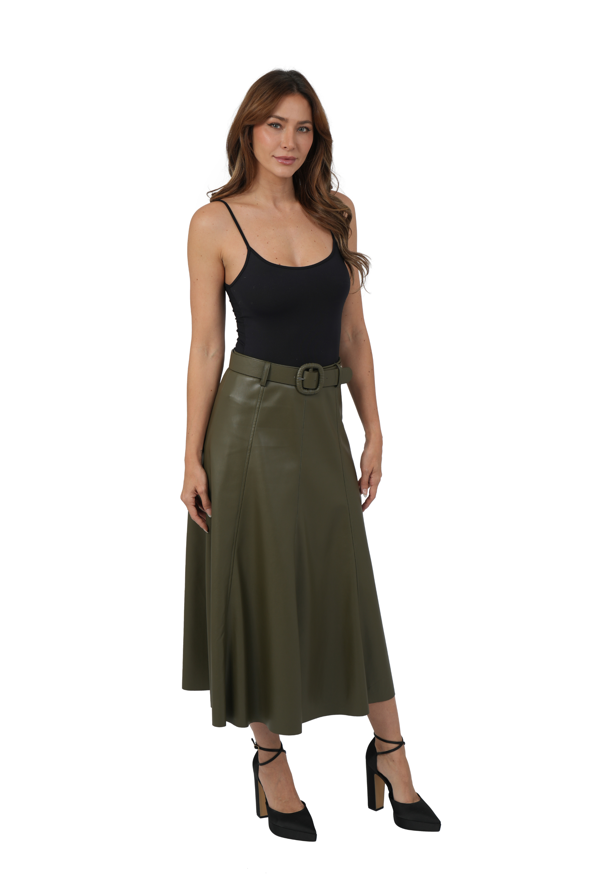 MERCEDES PU SKIRT