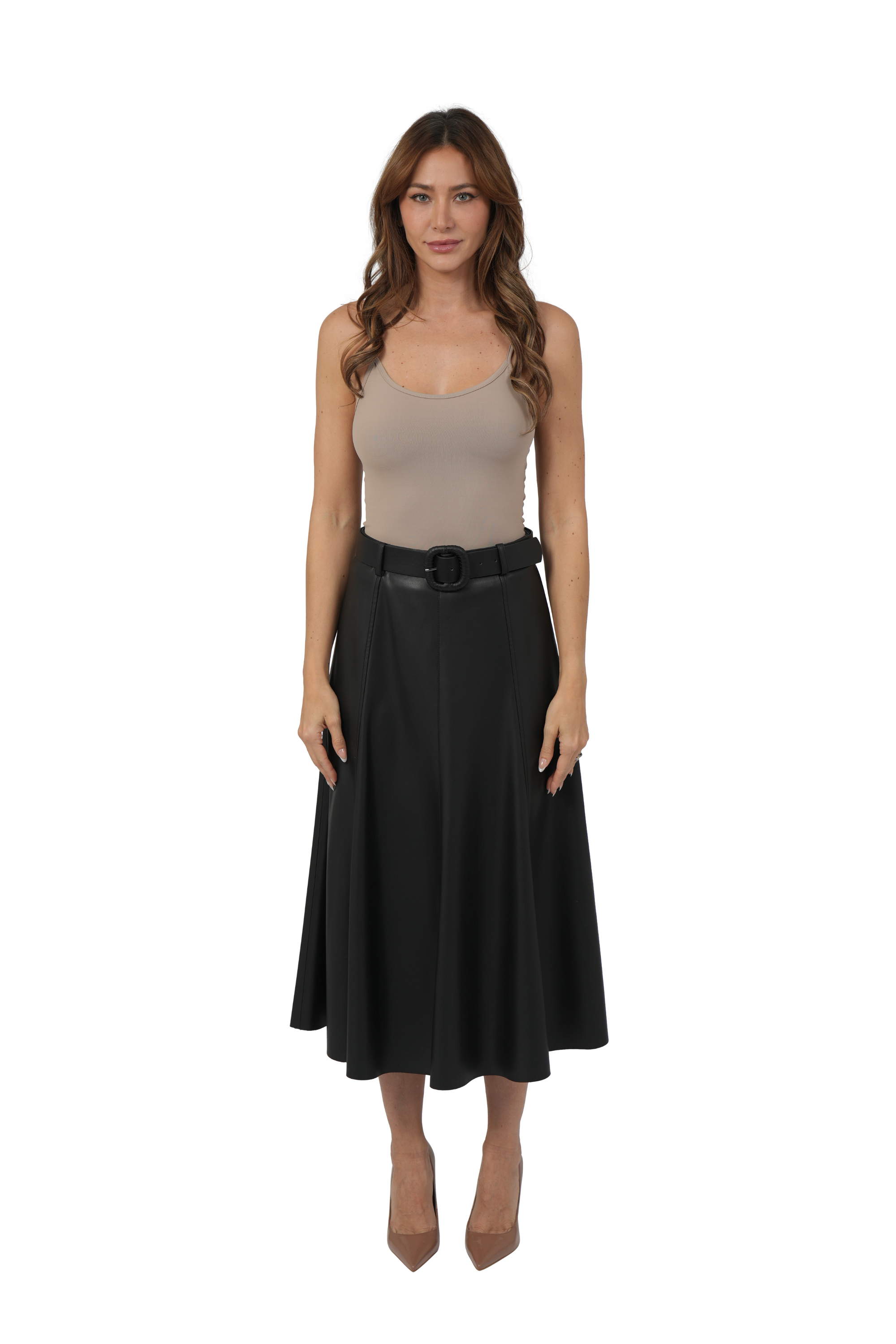 MERCEDES PU SKIRT
