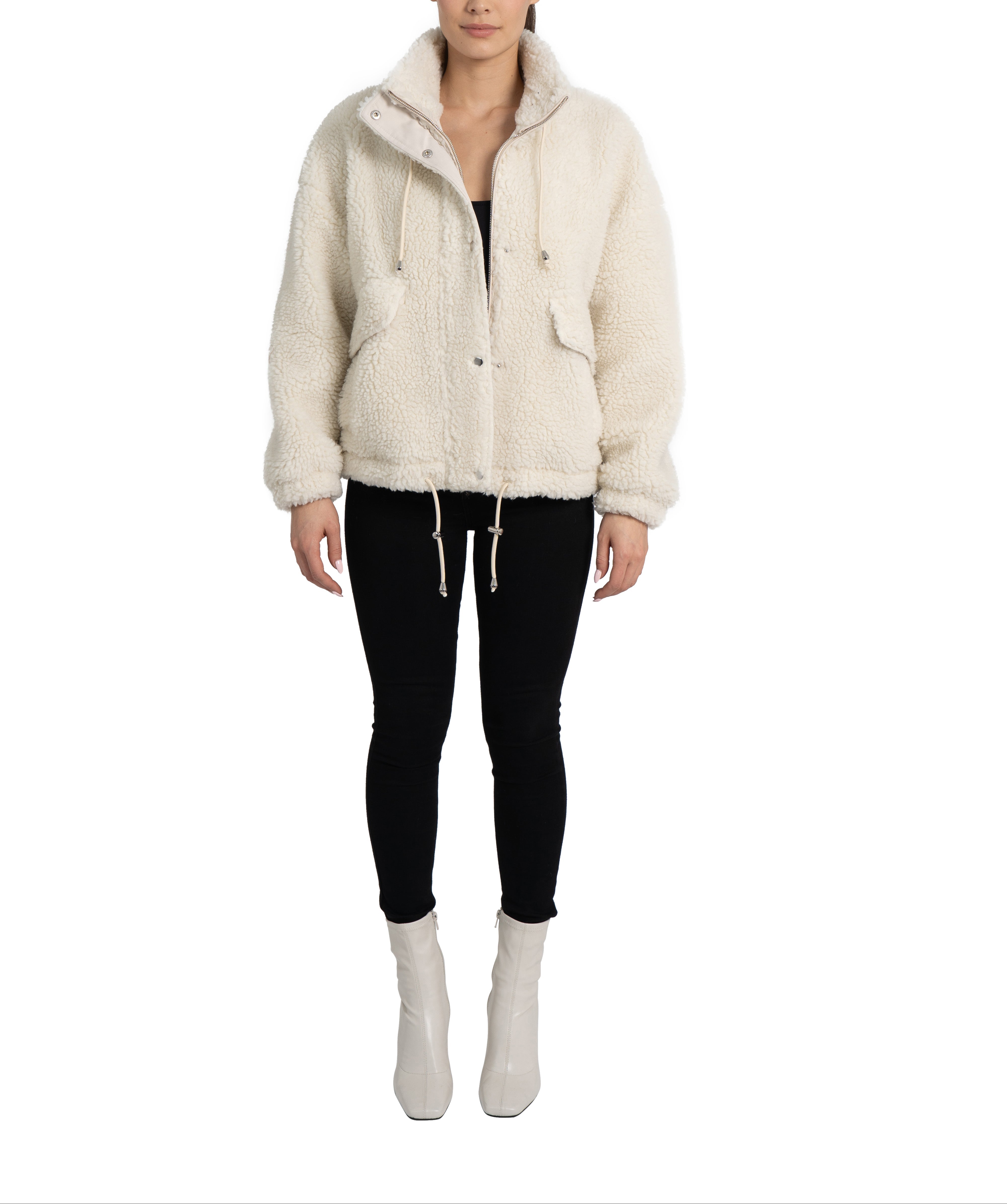 Amari Teddy Faux Fur Jacket