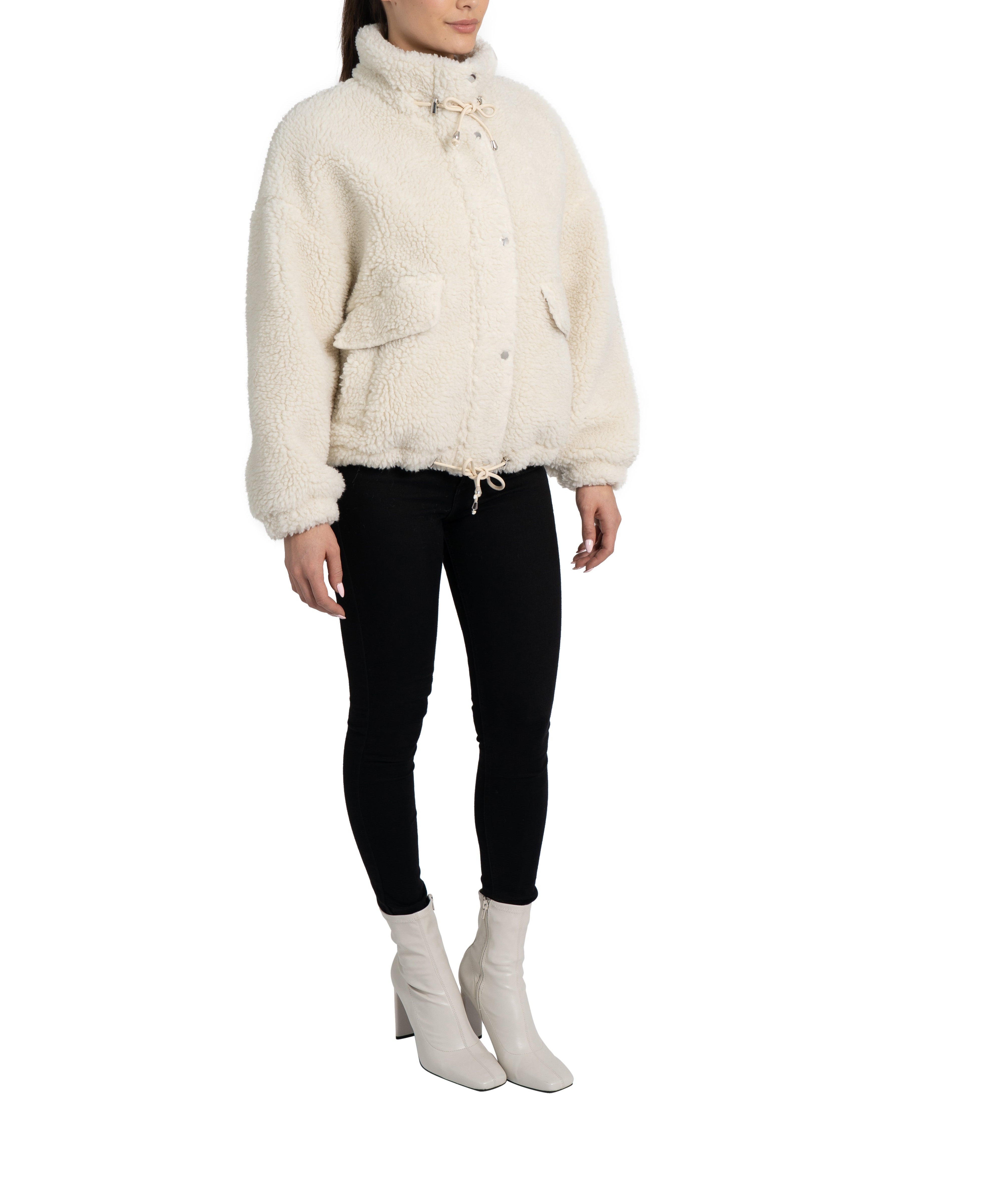 Amari Teddy Faux Fur Jacket