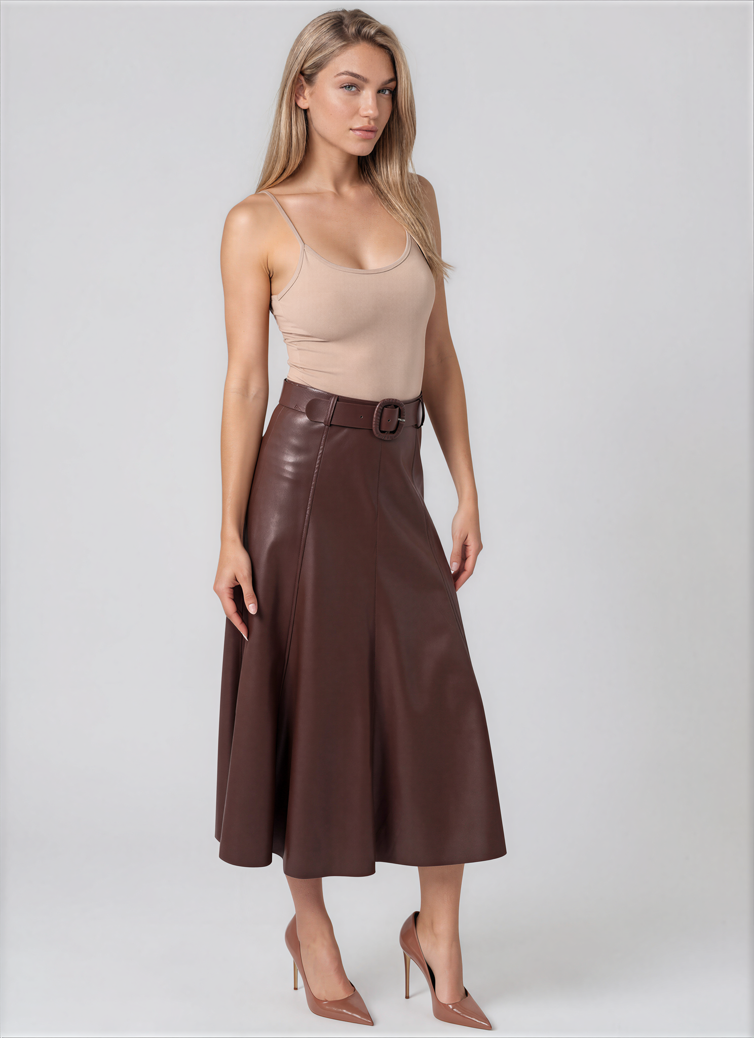 MERCEDES PU SKIRT