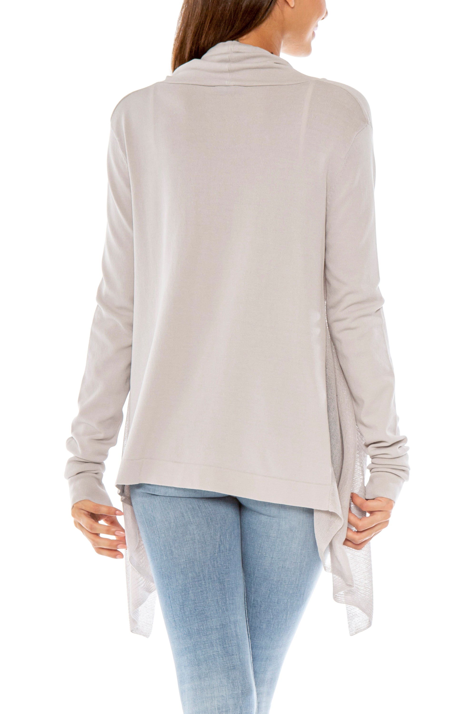 Love Token Eli Side Sheer Open Knit Cardigan 4