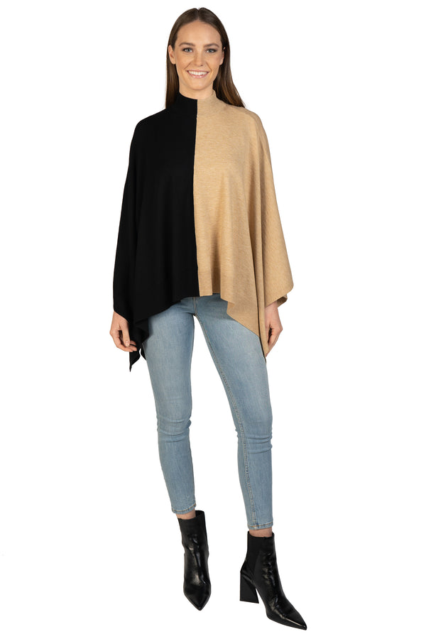 Love Token Two-Toned Poncho 2