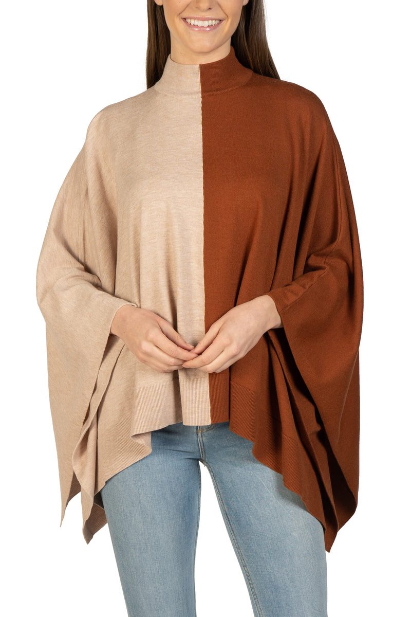 Love Token Two-Toned Poncho 5