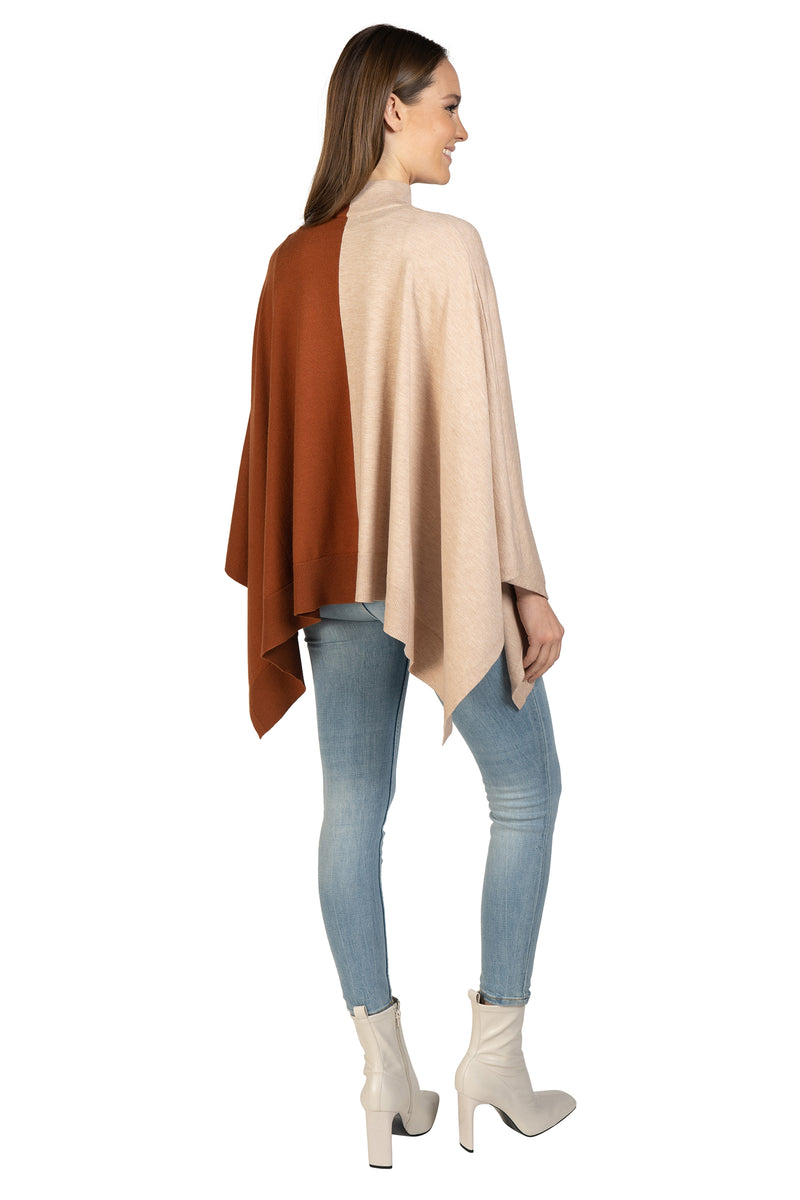 Love Token Two-Toned Poncho 8