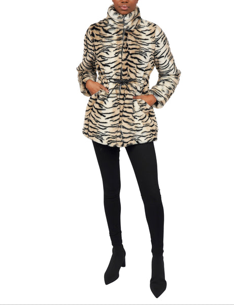 George Faux Fur Jacket - Love Token – Love Token US