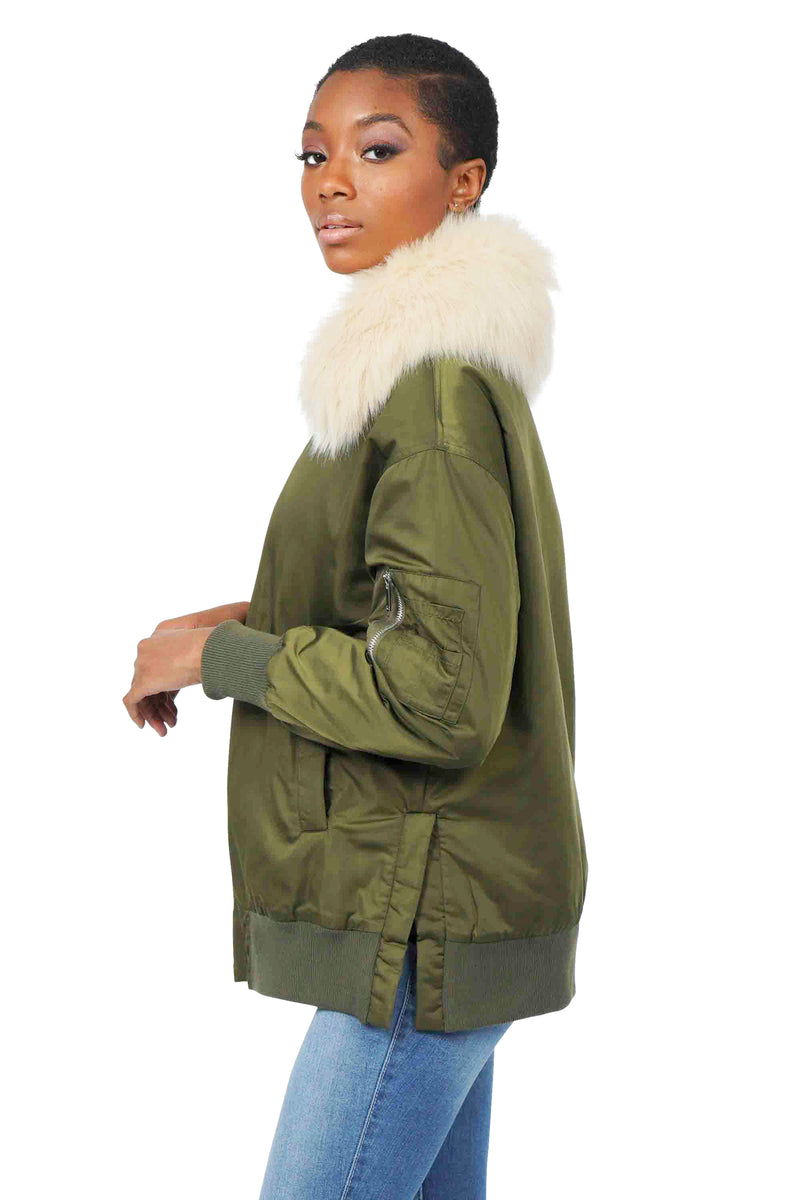 Ada Bomber Jacket with Removable Collar-5