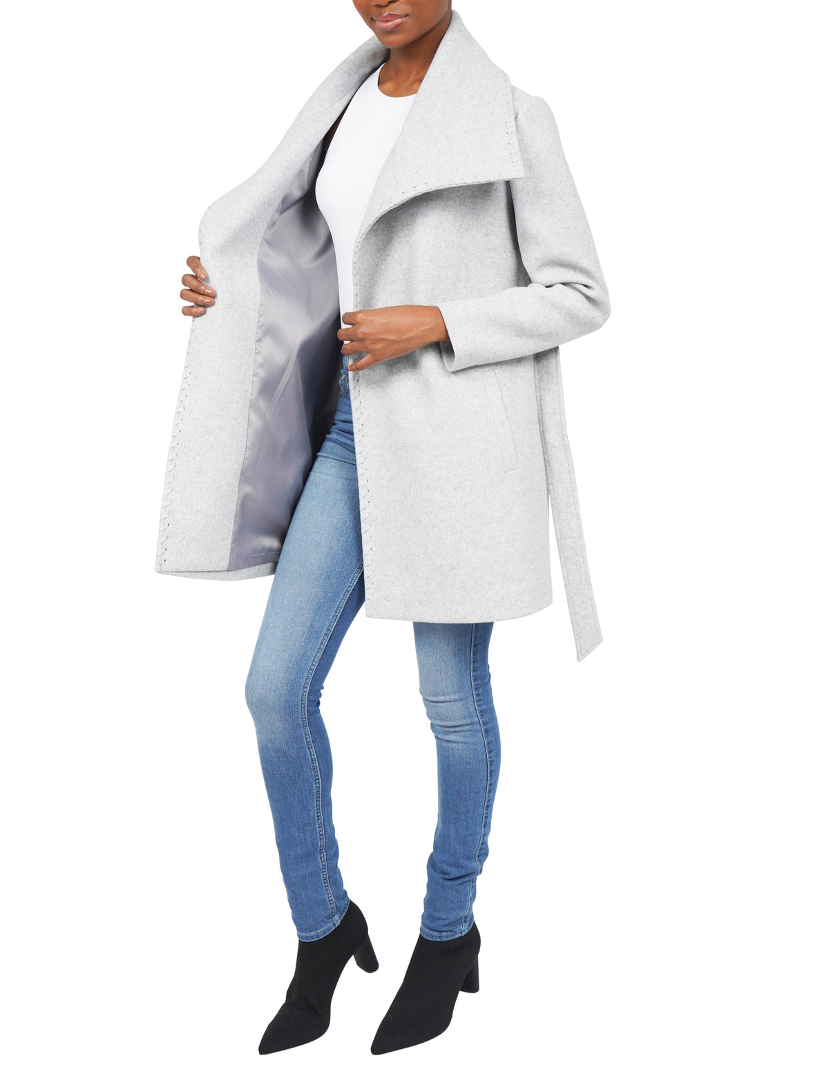 Love Token Esmeralda Drape Collar Coat 11