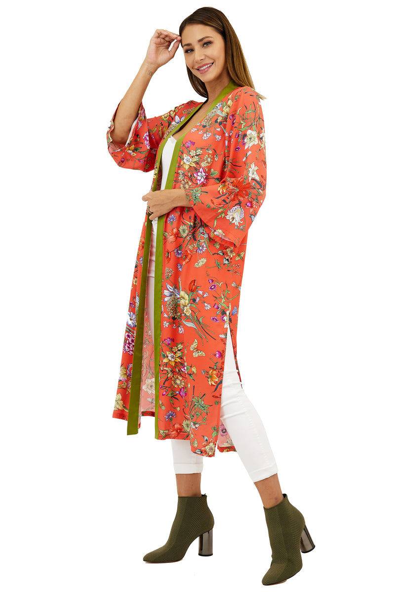 Love Token Chance Floral Open Kimono Robe 5
