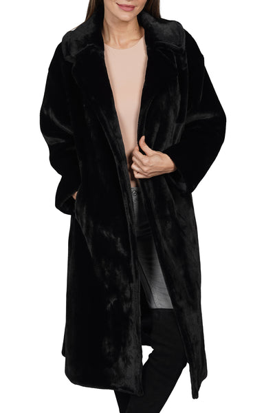 Long Faux Fur Coat - Love Token – Love Token US