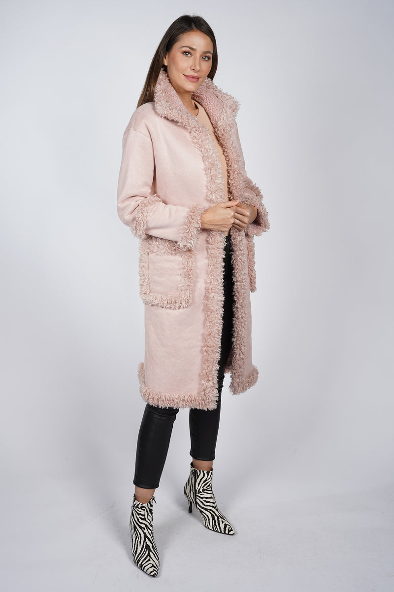 Love Token Pamela Shearling Faux Fur Coat 3