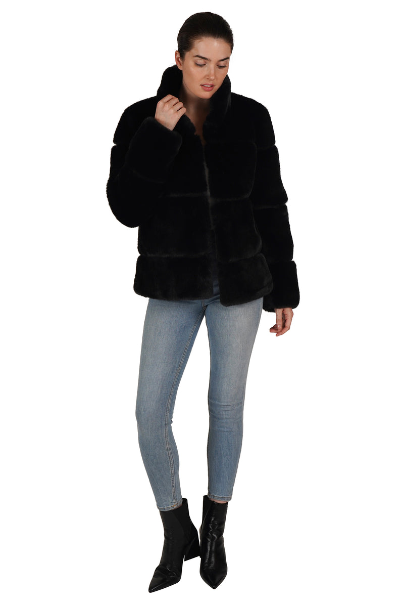 Love Token Faux Fur Winter Coat 3