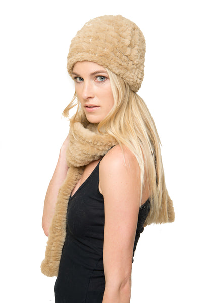 Carmela Faux Fur Hat & Scarf Set - Love Token – Love Token US