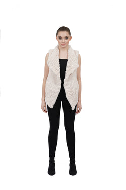 Amy Faux Fur Ultra Plush Texture Vest-4