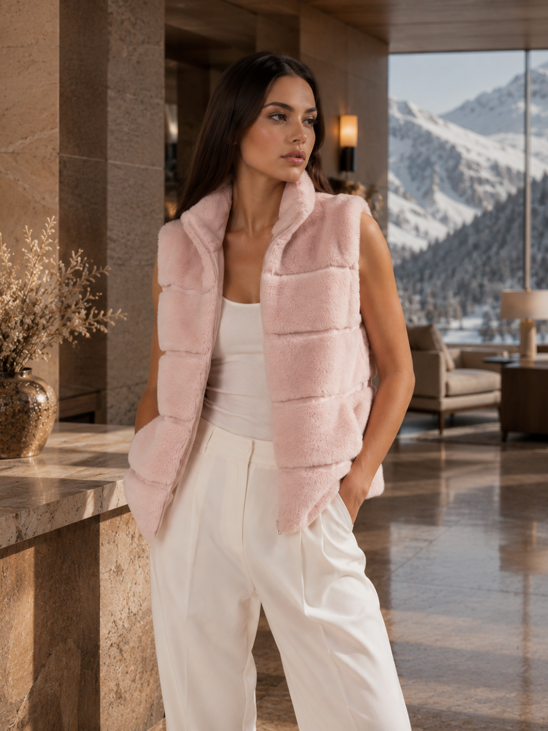 FAUX FUR VESTS