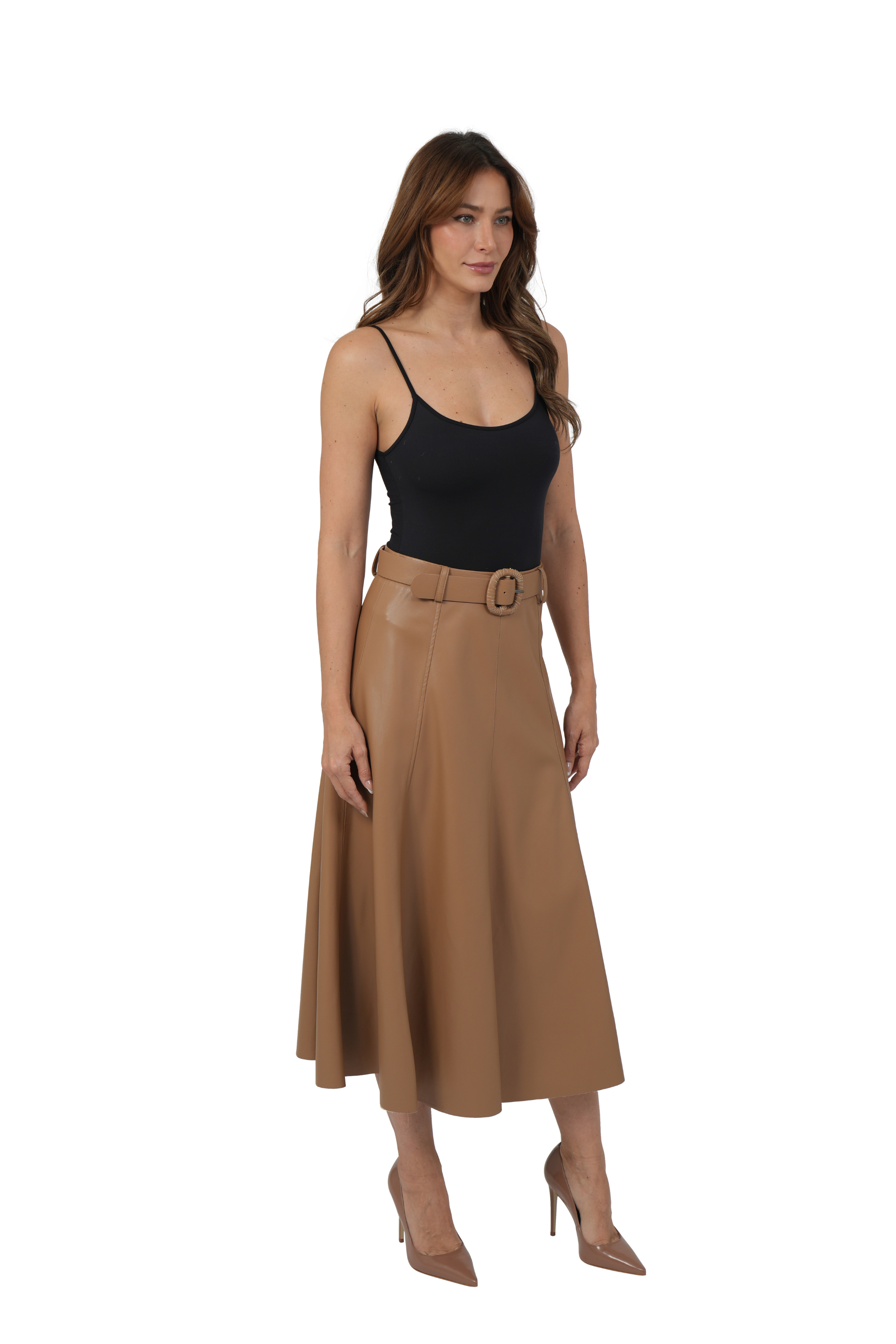 MERCEDES PU SKIRT