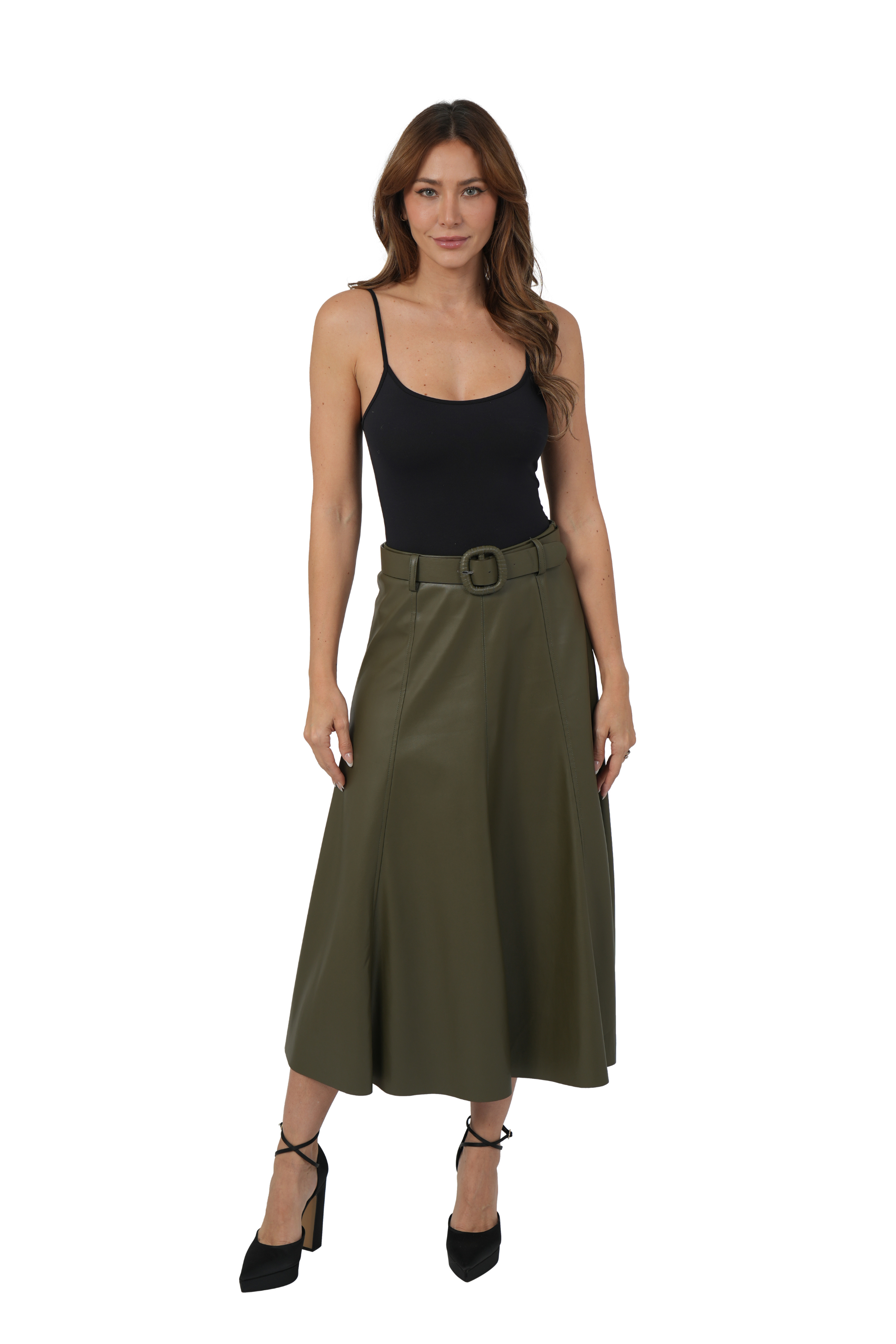 MERCEDES PU SKIRT