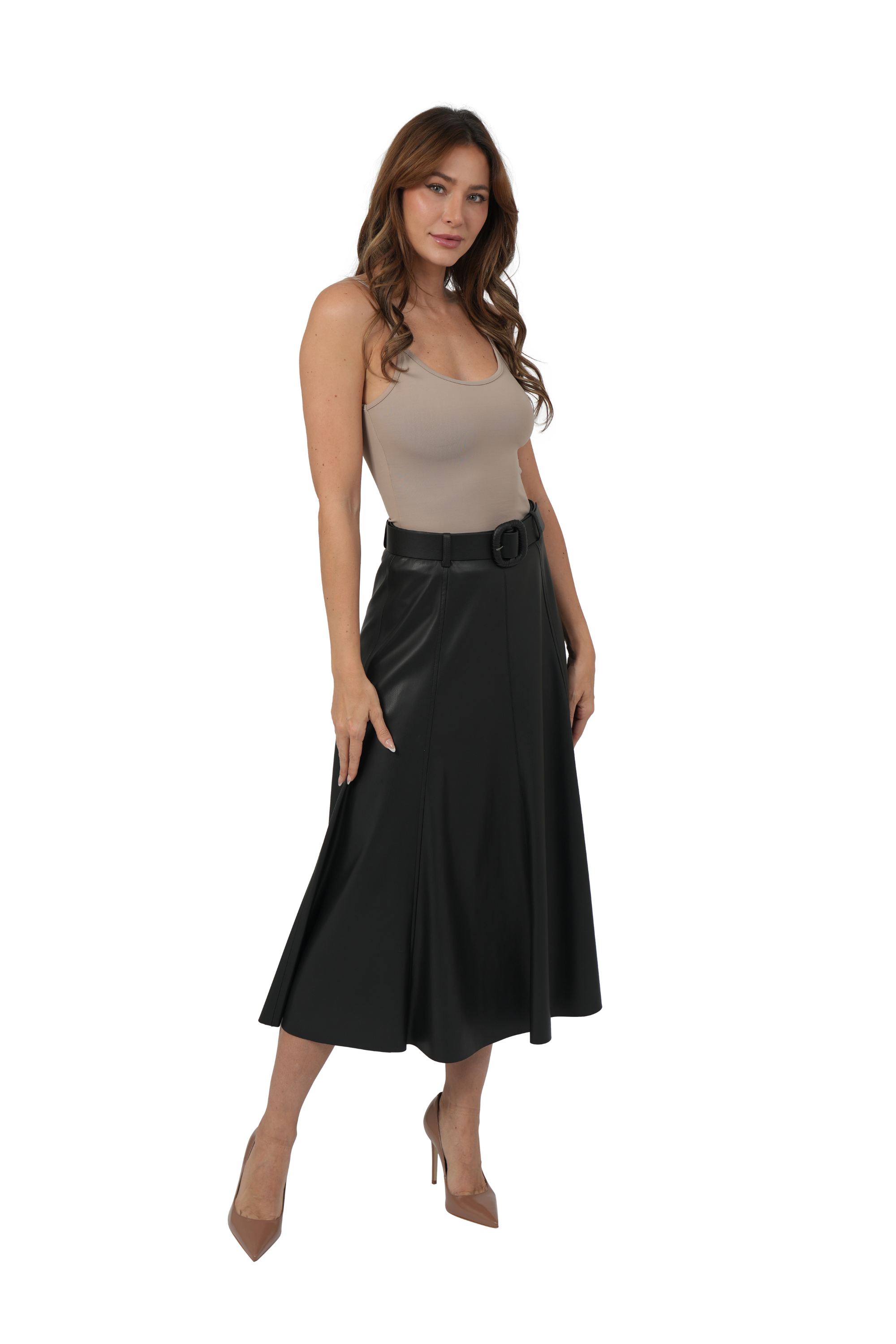MERCEDES PU SKIRT