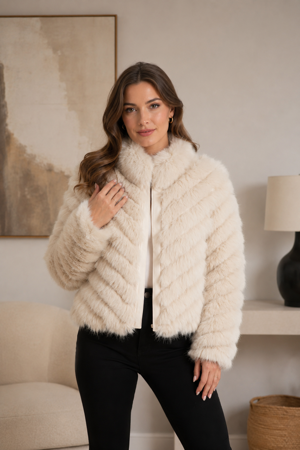 Julissa Faux Fur Reversible Jacket