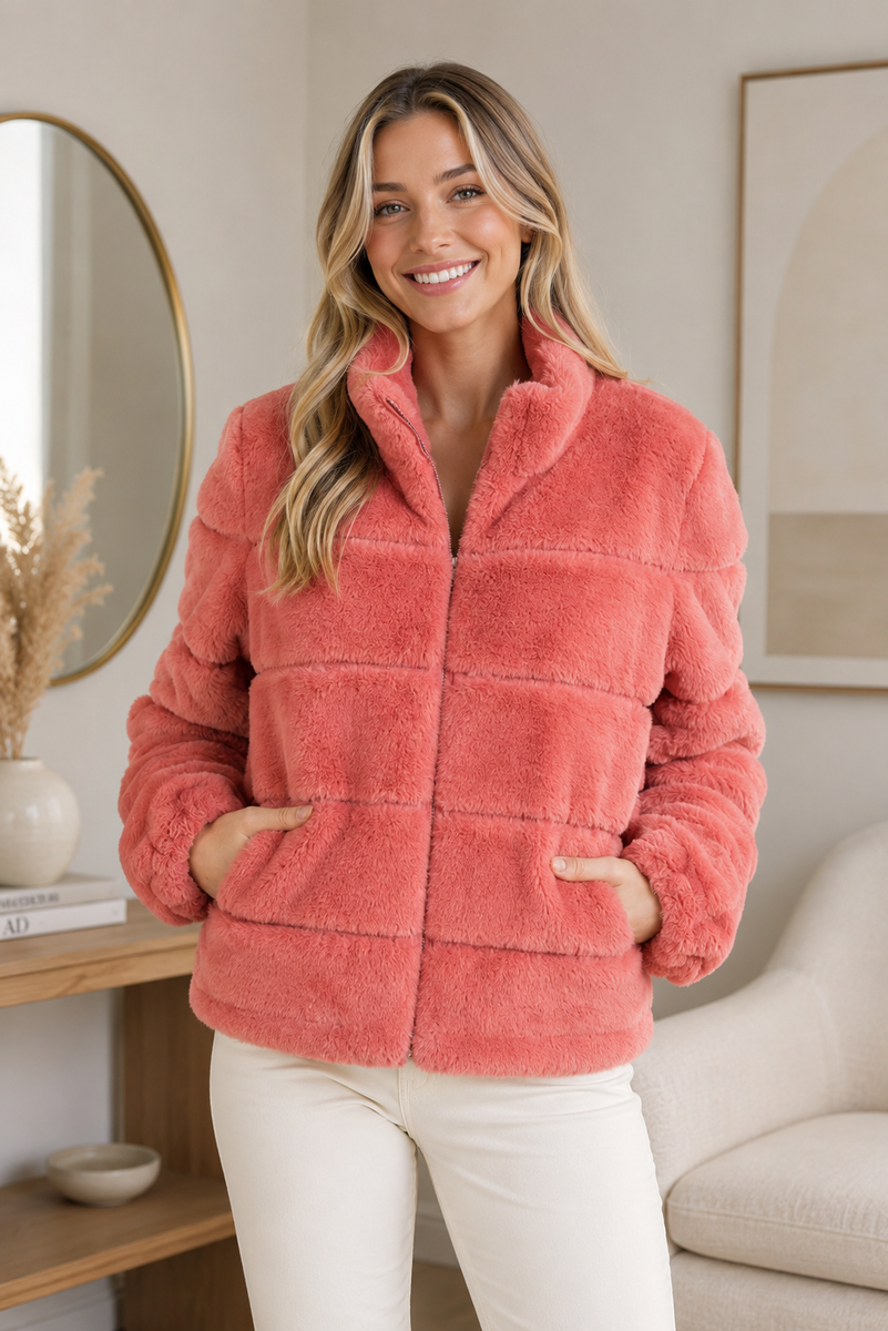 Love Token Alex Faux Fur Jacket