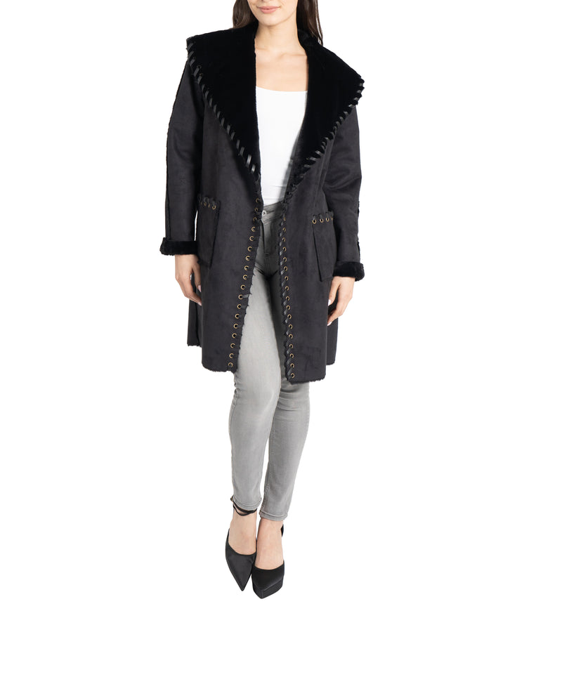 Talita Faux Suede/Fur Coat