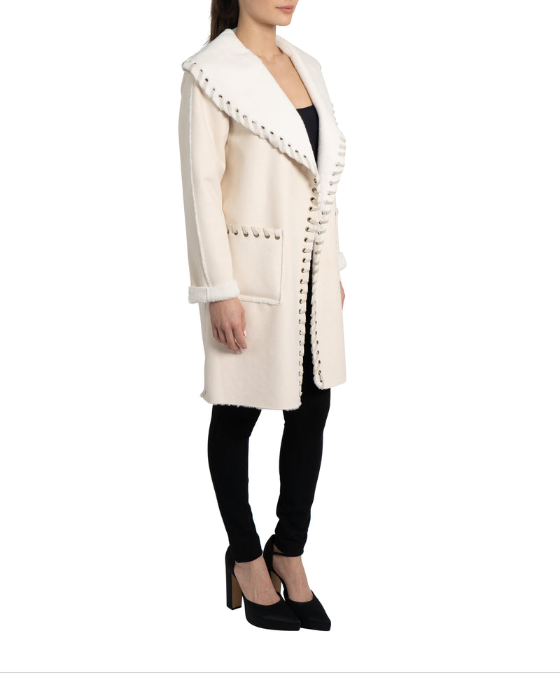 Talita Faux Suede/Fur Coat