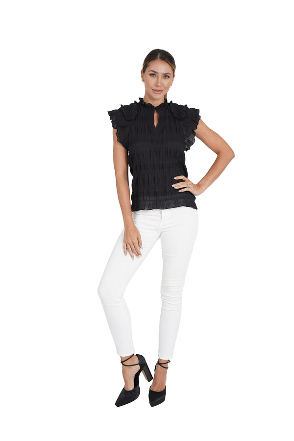 Gina Shirred Top