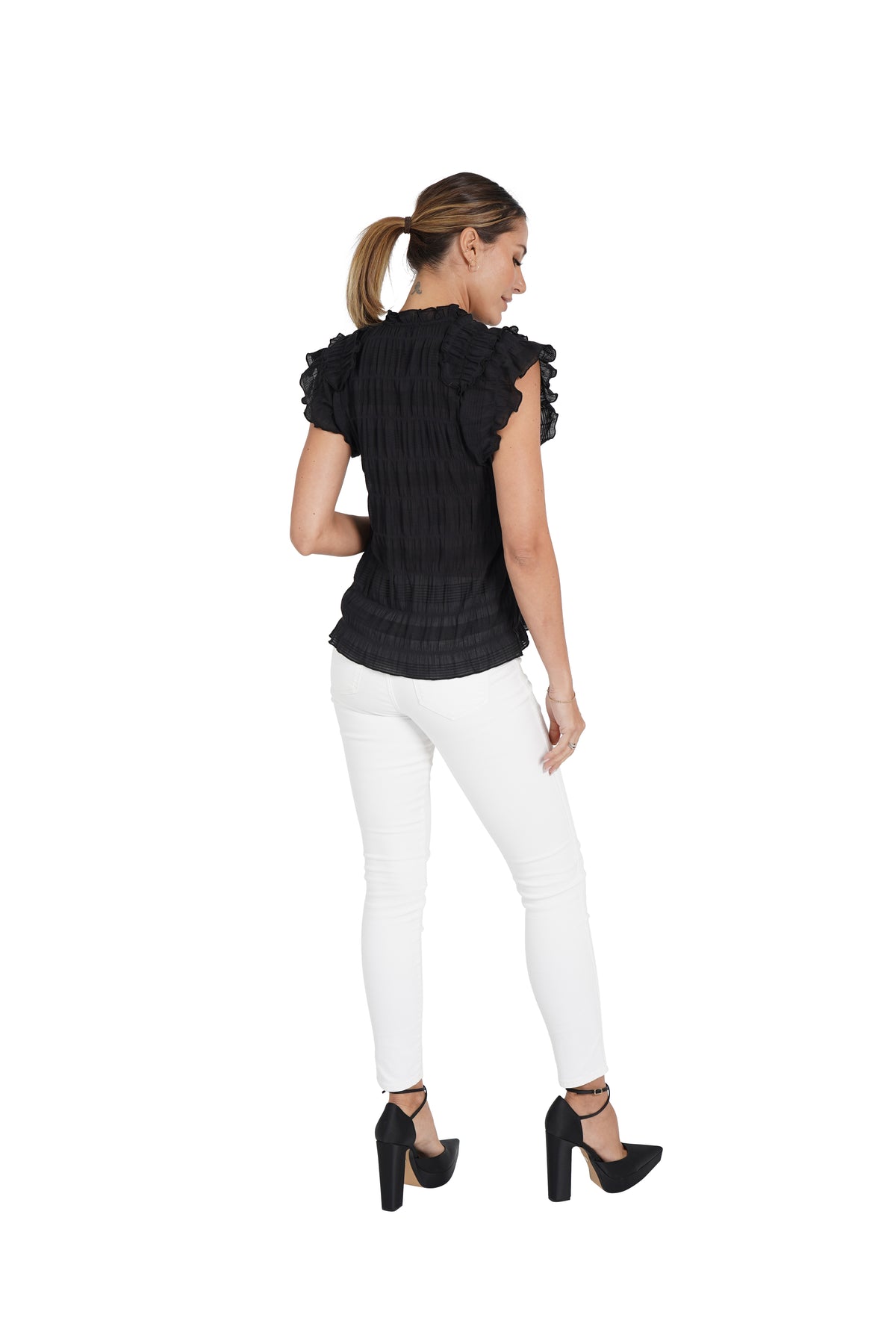 Gina Shirred Top