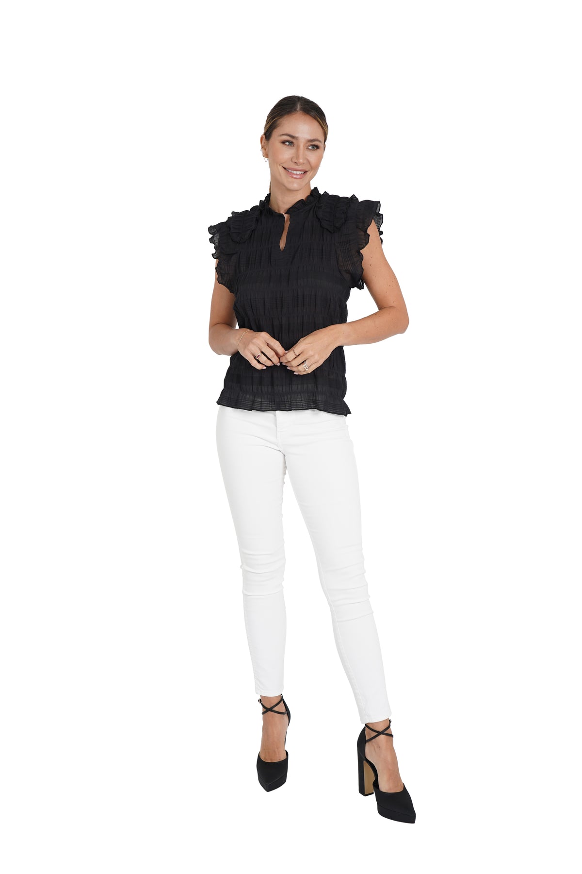 Gina Shirred Top