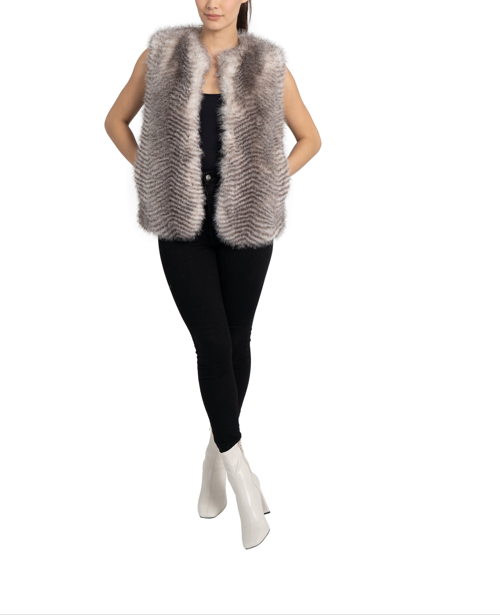 Love Token Jett Faux Fur Vest – Love Token US