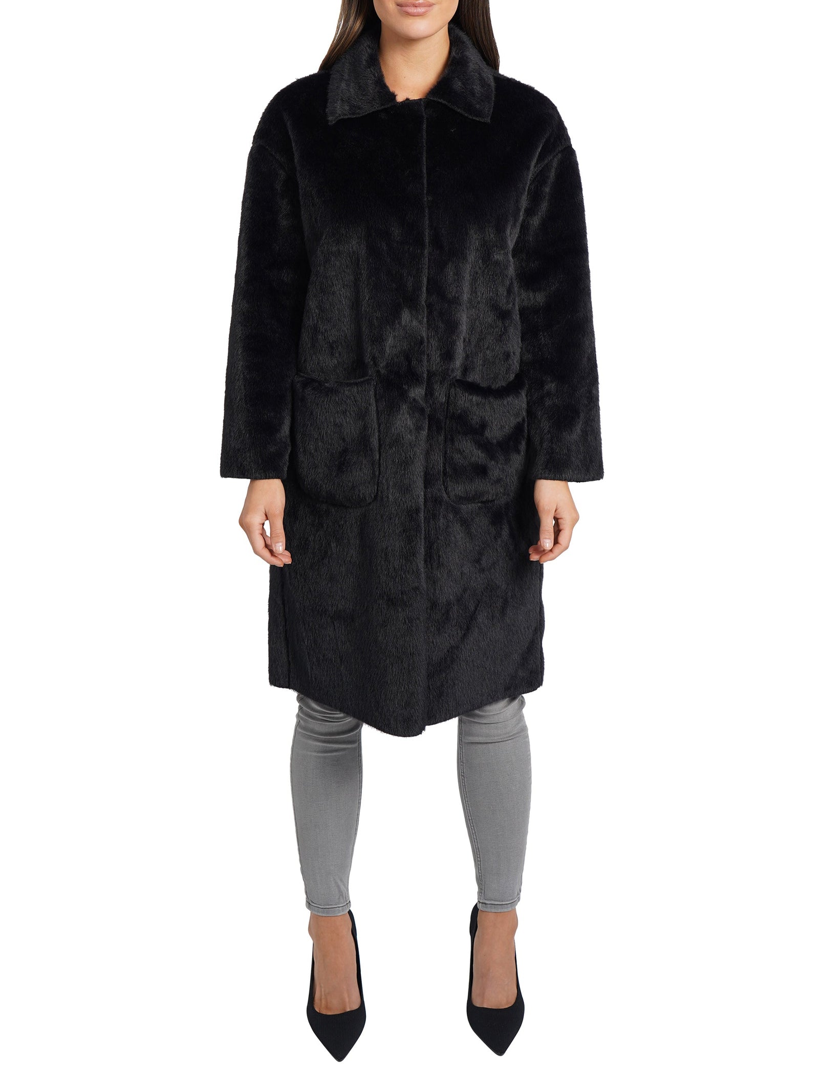 Love Token Woman's Ruben Faux Fur Jacket – Love Token US