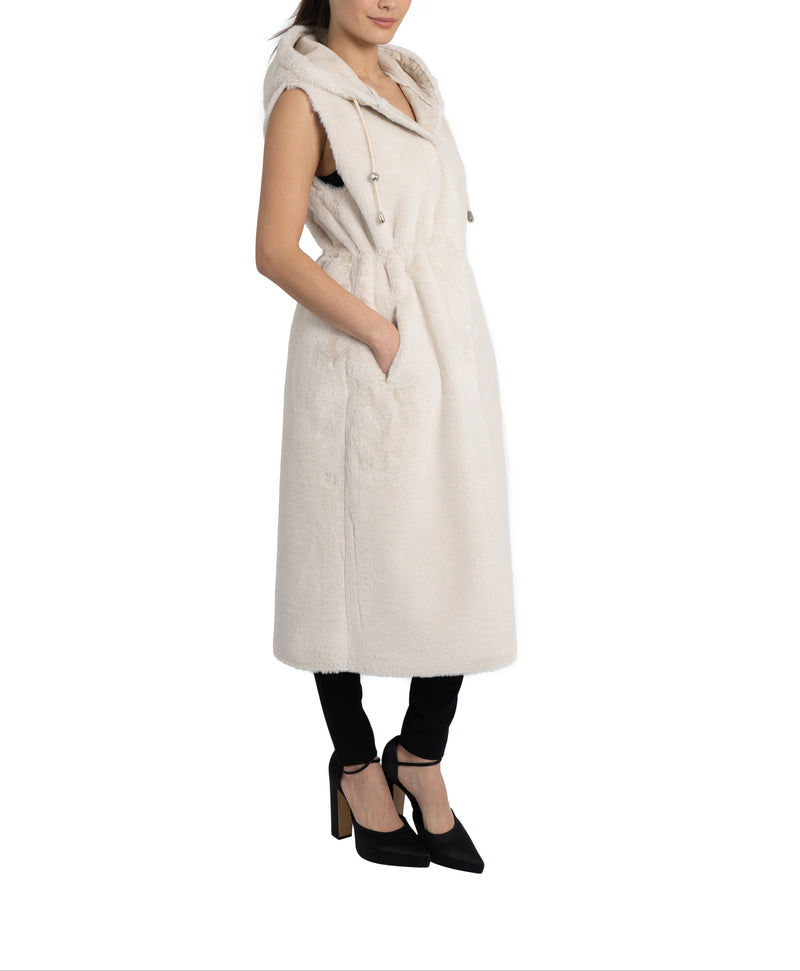 Tish Long Faux Fur Vest