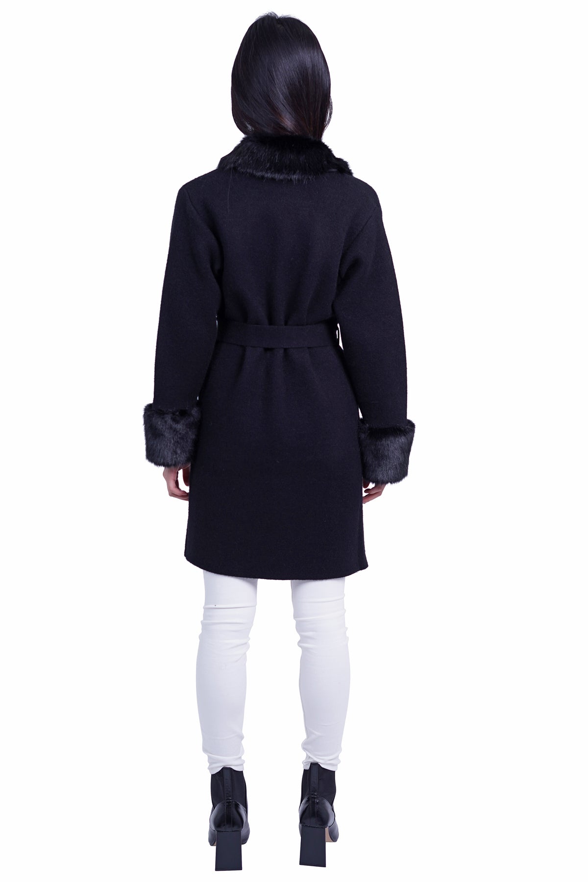 Love Token Shannon Cardigan with Faux Fur Collar 7