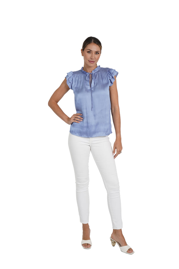 Agatha Ruffle Sleeve Top