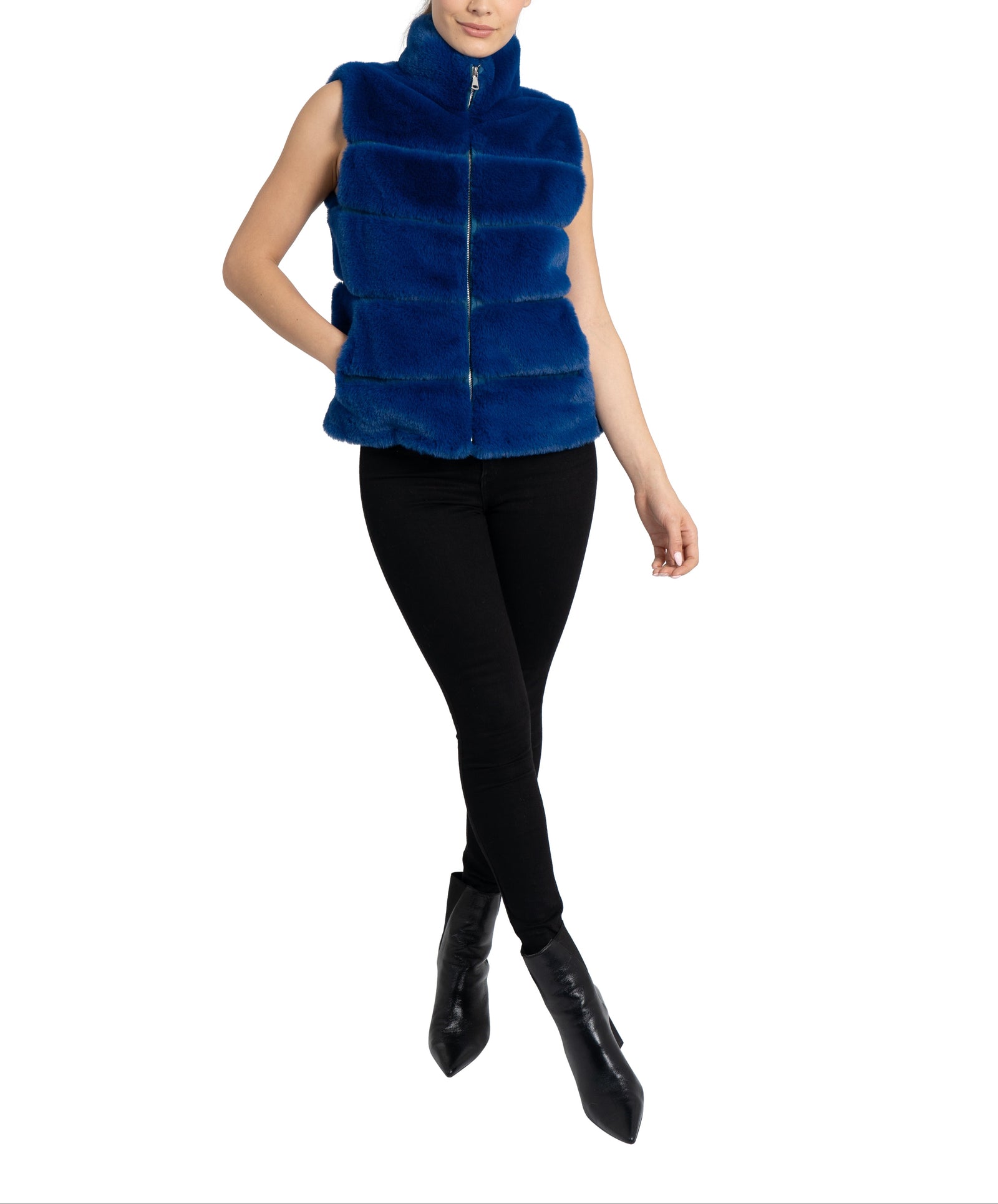 Love Token Vince Faux Fur Vest – Love Token US