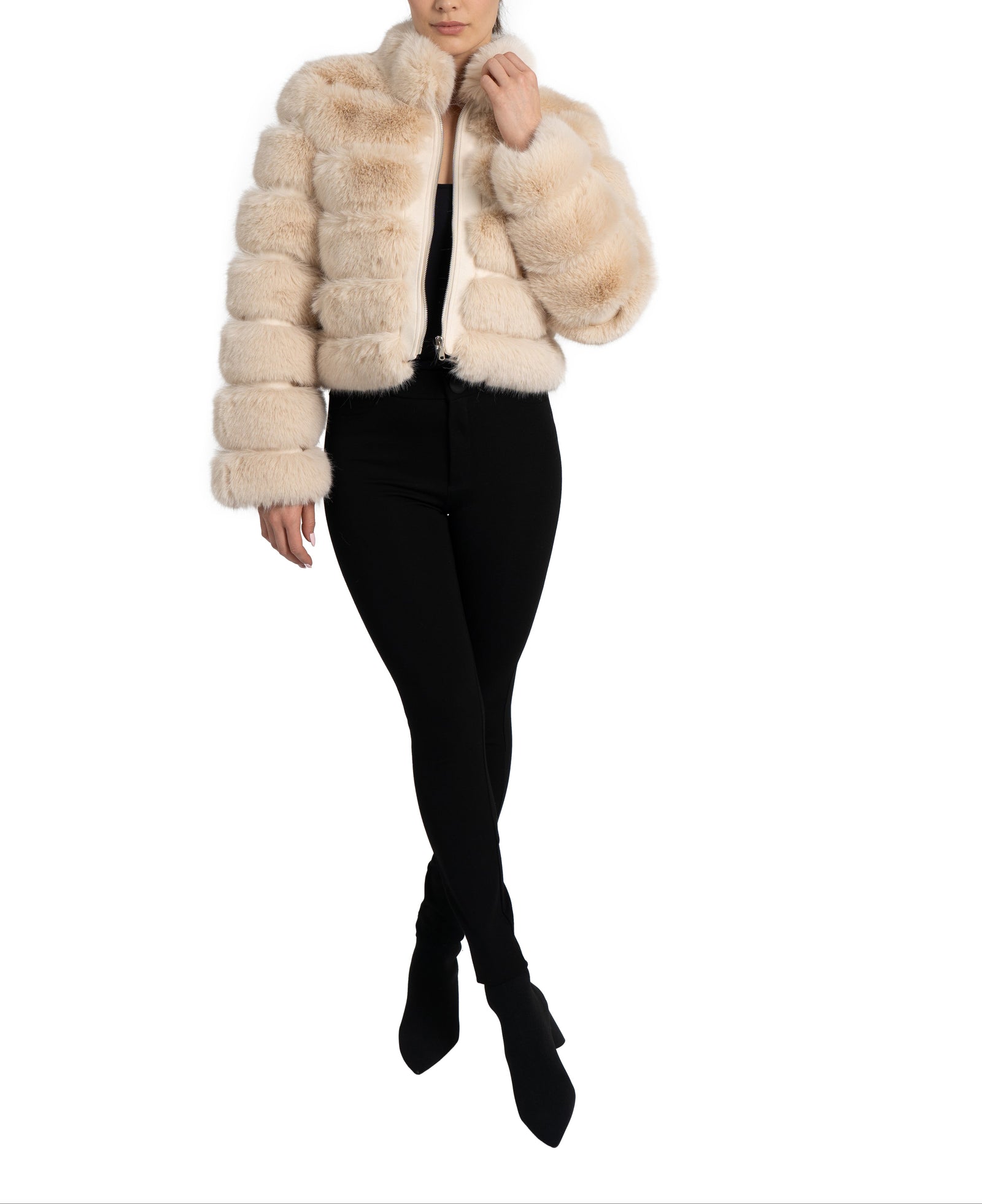 Love Token Rosalie Faux Fur Jacket – Love Token US