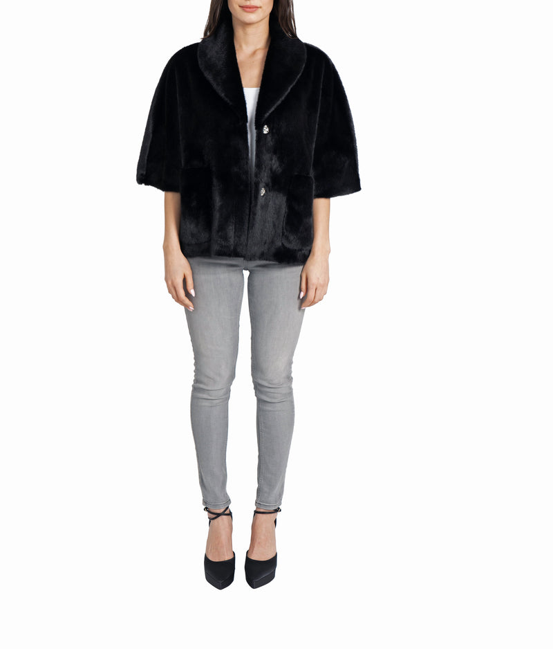 Peggy Faux Fur Topper