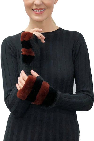 Rex Rabbit Fur Mittens - Love Token – Love Token US