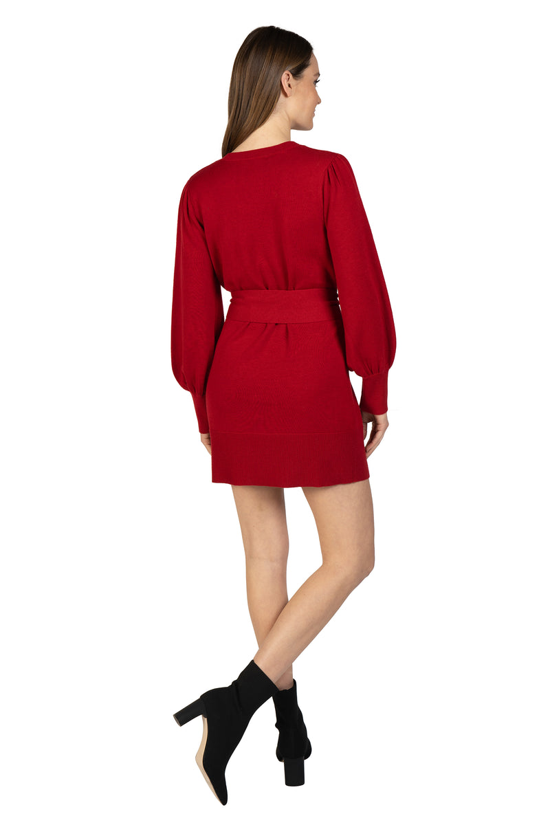 red short sweater dress Amazon.com: Women's V Neck Wrap Sweater Dress Long Sleeve Cable Knit Bodycon Mini Party Dress Casual Solid Color Pullover Jumper (X-Large,Red) : Clothing, Shoes & Jewelry
