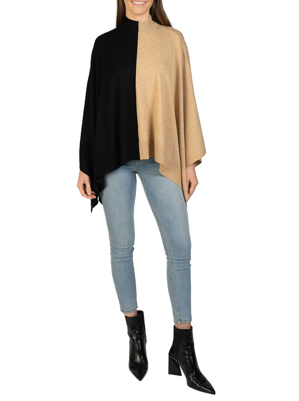 Love Token Two-Toned Poncho 2