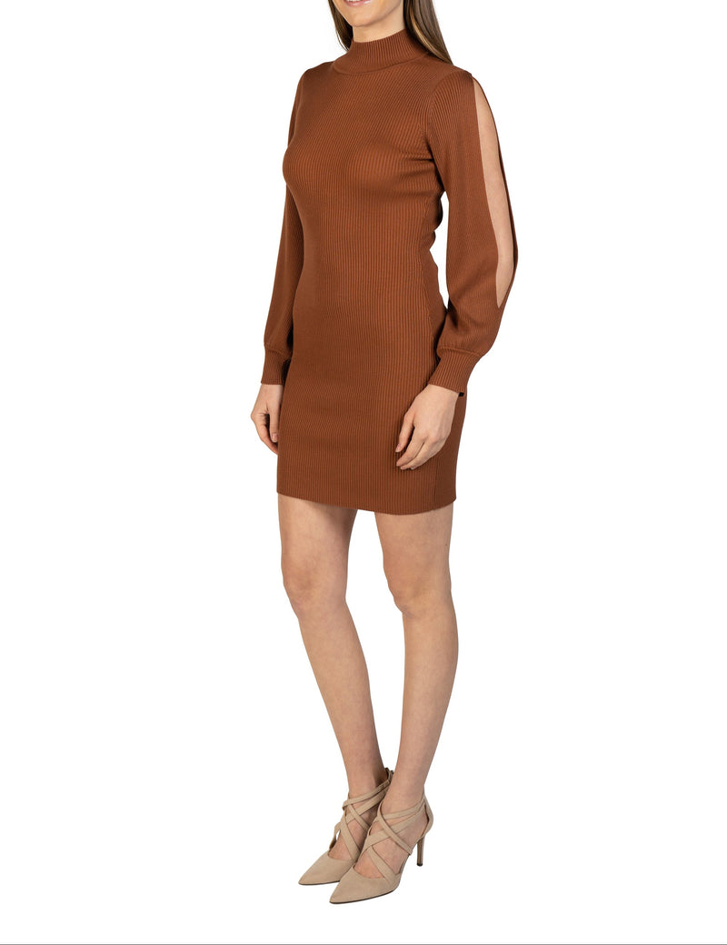 Bubble Sleeve Knit Dress Love Token Love Token US