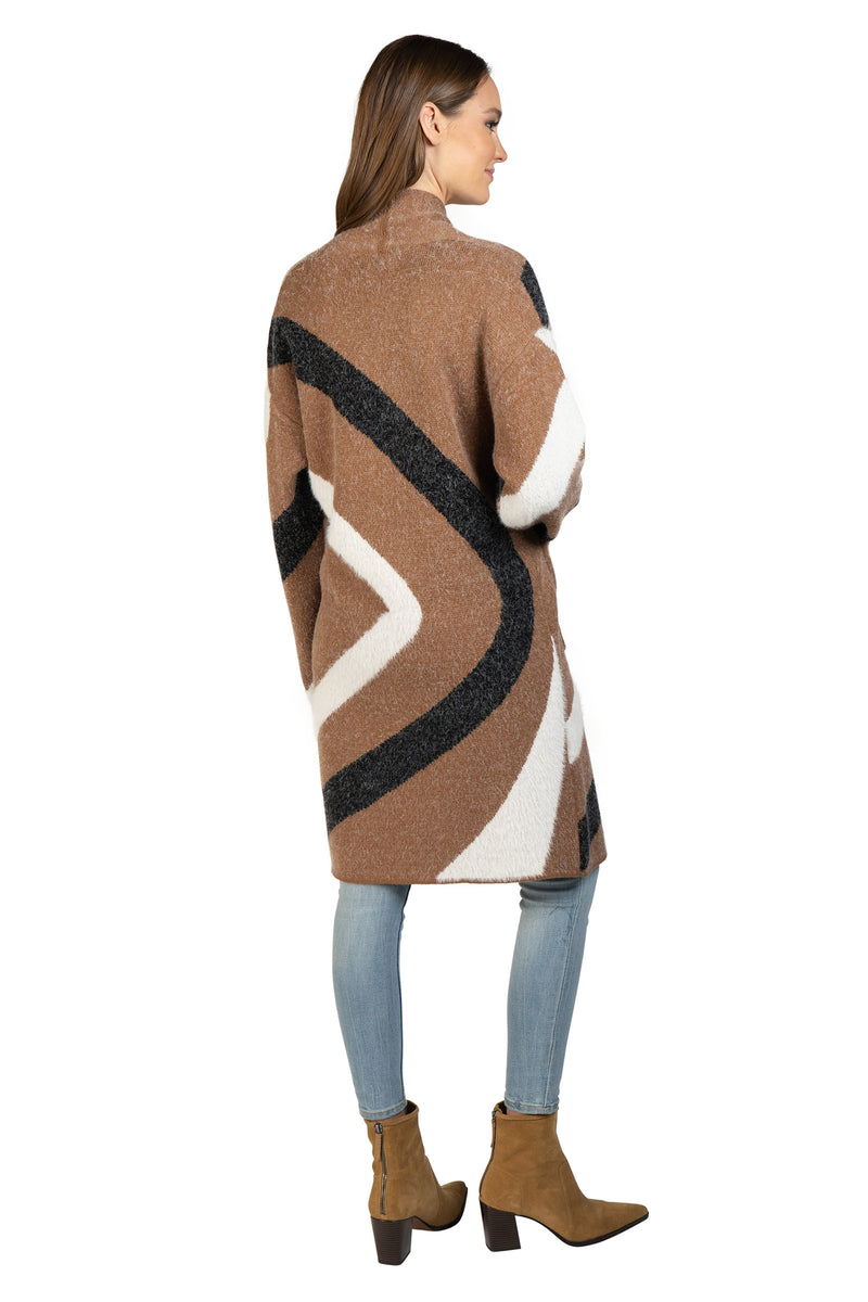 Asymmetrical Line Cardigan