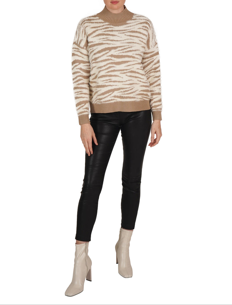 Zebra Fuzzy Pullover