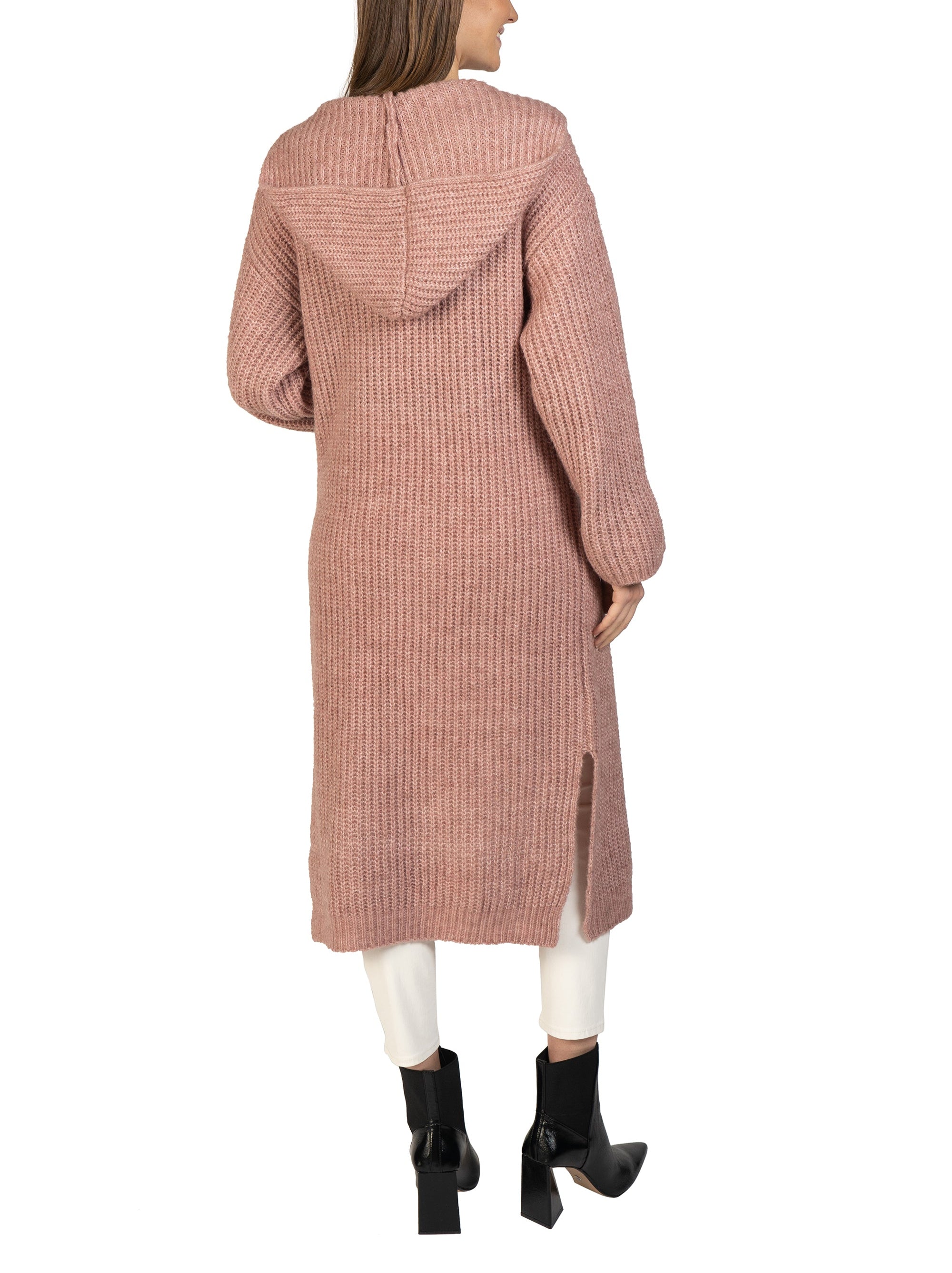 Love Token Women's Long Hooded Cardigan