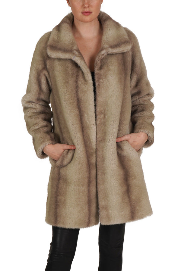 Love Token Faux Fur Coat