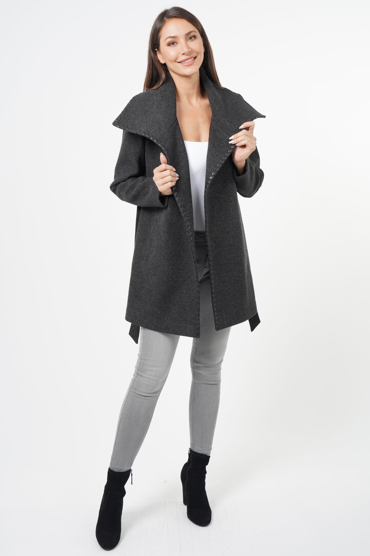 Love Token Esmeralda Drape Collar Coat 4