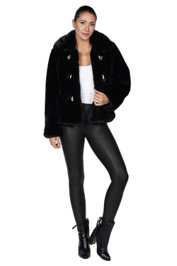 Audrina Faux Fur Toggle Jacket