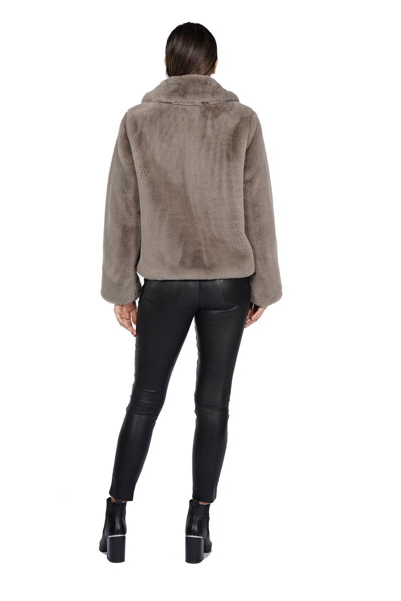 Audrina Faux Fur Toggle Jacket