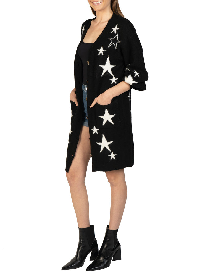 Love Token Star Knitted Cardigan 3