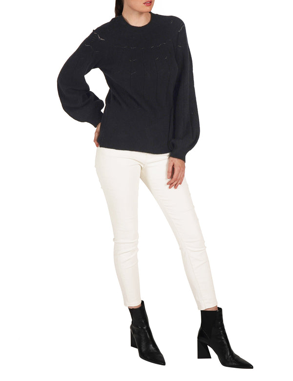 Love Token Lightweight Eyelet Sweater 2